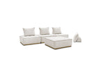Modular Straight Sofa - Elisa - With 4 One-Seater Chairs