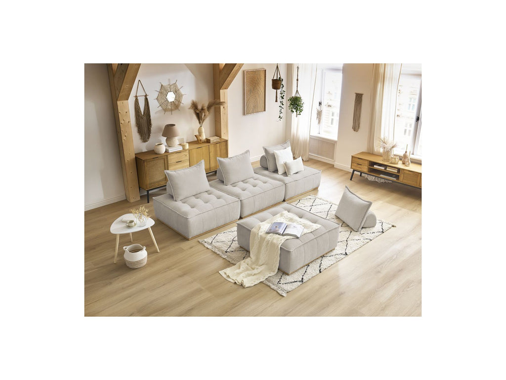 Modular Straight Sofa - Elisa - With 4 One-Seater Chairs