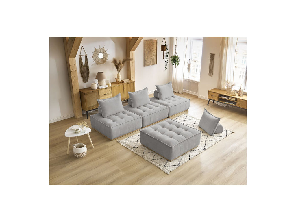 Modular Straight Sofa - Elisa - With 4 One-Seater Chairs