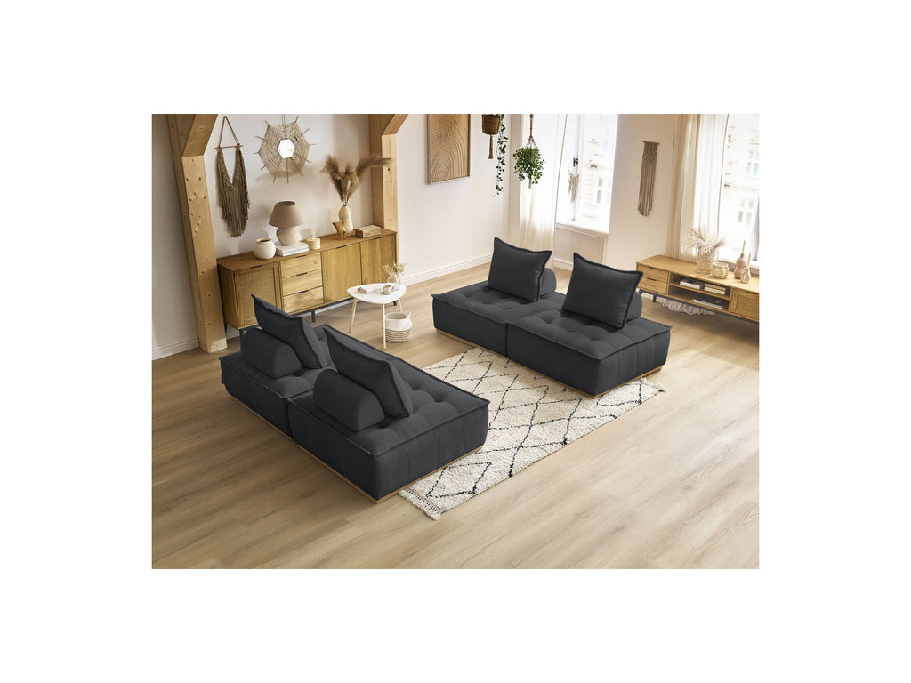 Modular Straight Sofa - Elisa - With 4 One-Seater Chairs
