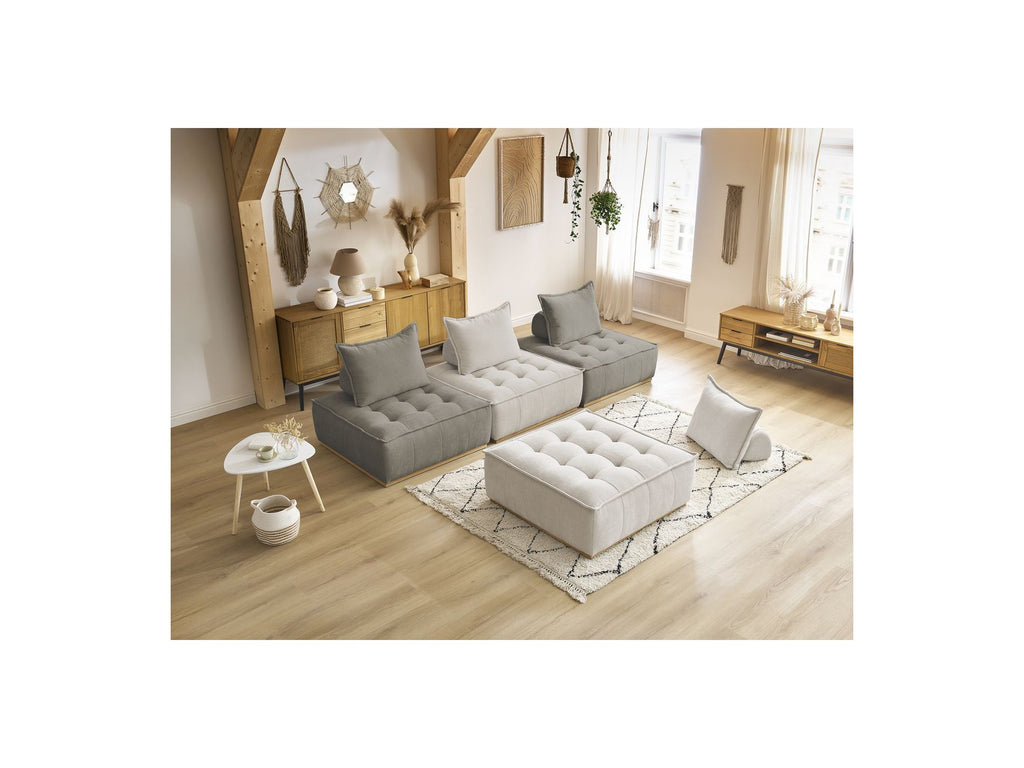 Modular Straight Sofa - Elisa - With 4 One-Seater Chairs