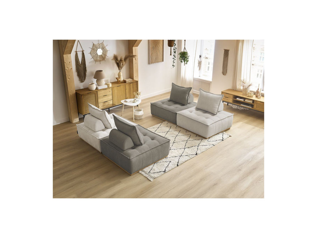 Modular Straight Sofa - Elisa - With 4 One-Seater Chairs