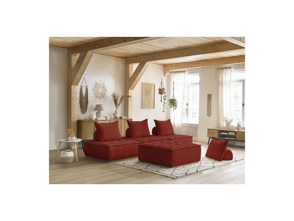 Modular Straight Sofa - Elisa - With 4 One-Seater Chairs