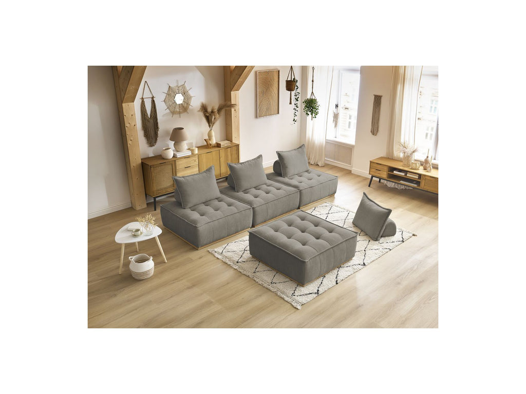 Modular Straight Sofa - Elisa - With 4 One-Seater Chairs
