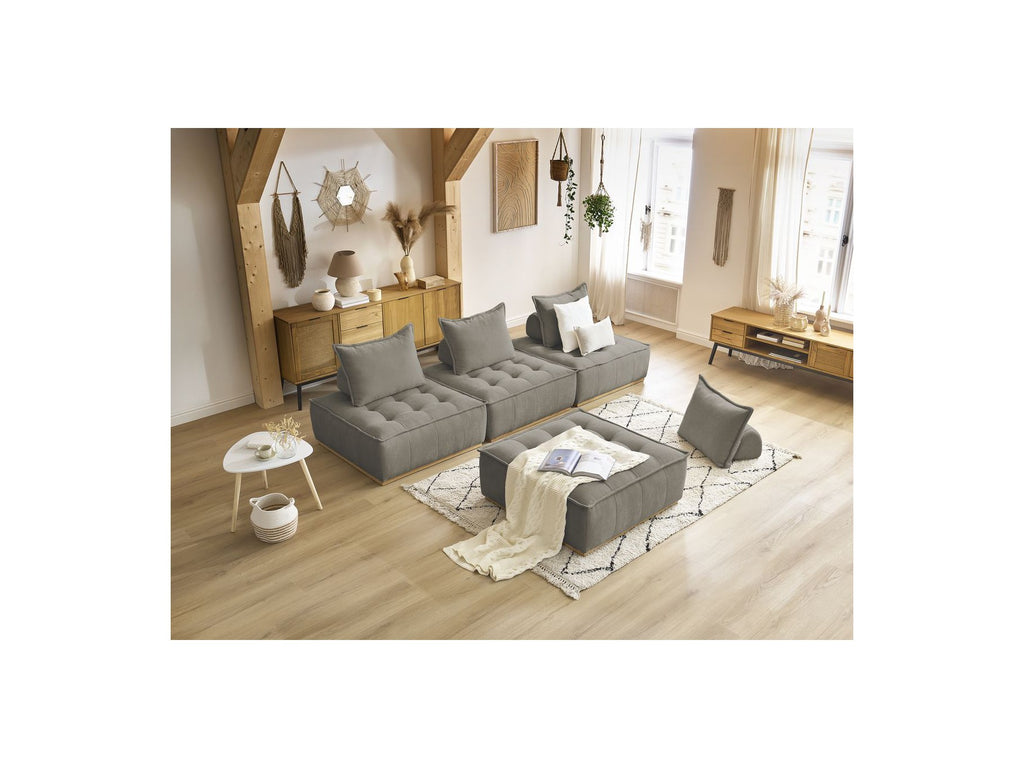 Modular Straight Sofa - Elisa - With 4 One-Seater Chairs