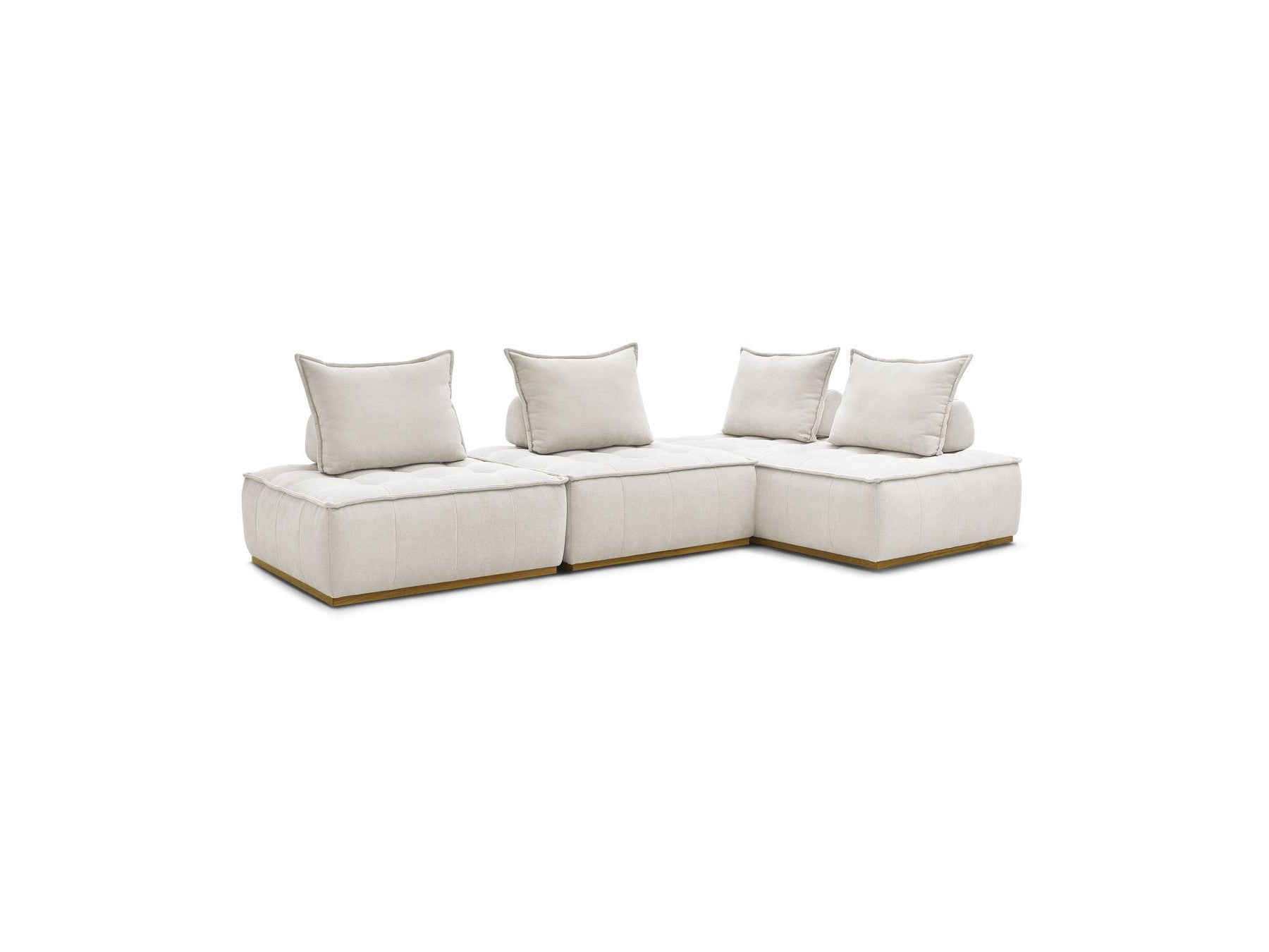 Elisa - Sofá Rinconero Modular - Con 2 Módulos de 1 Plaza + 1 Módulo de 2 Plazas