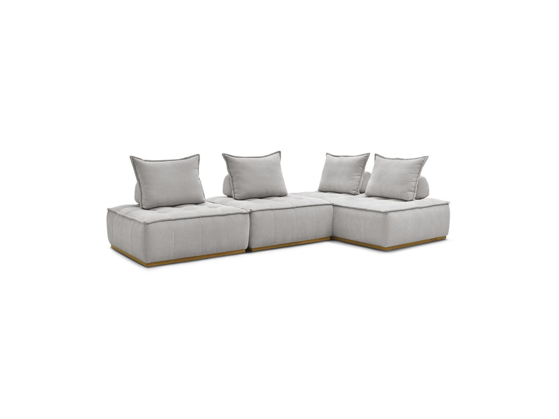 Elisa - Sofá Rinconero Modular - Con 2 Módulos de 1 Plaza + 1 Módulo de 2 Plazas