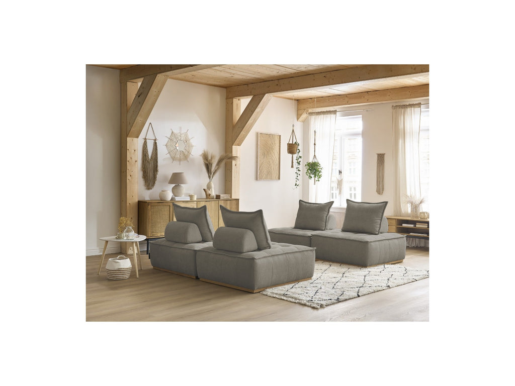 Modular Straight Sofa - Elisa - With 4 One-Seater Chairs