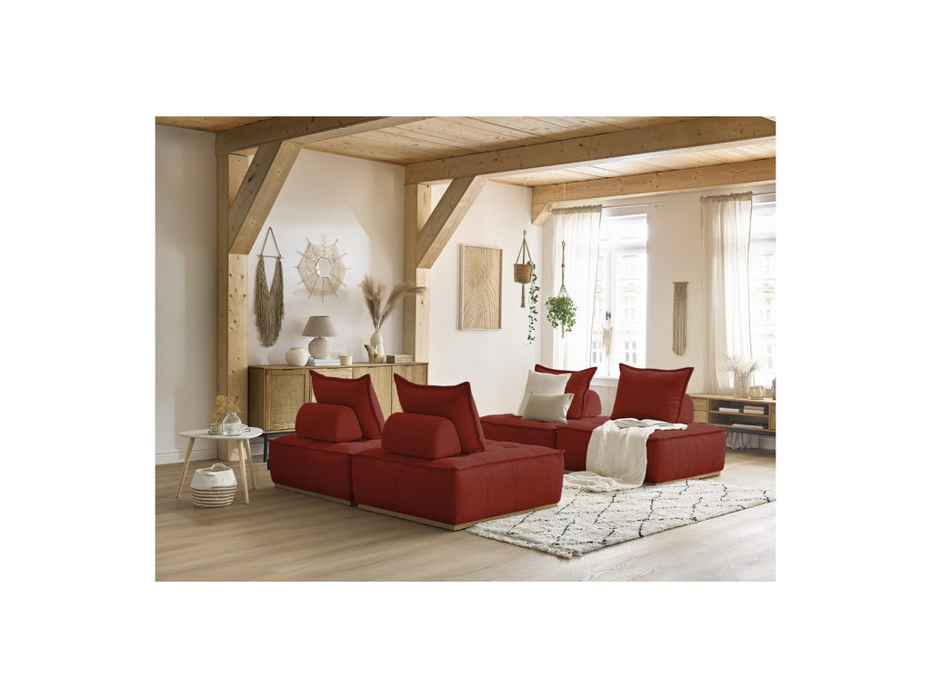 Modular Straight Sofa - Elisa - With 4 One-Seater Chairs