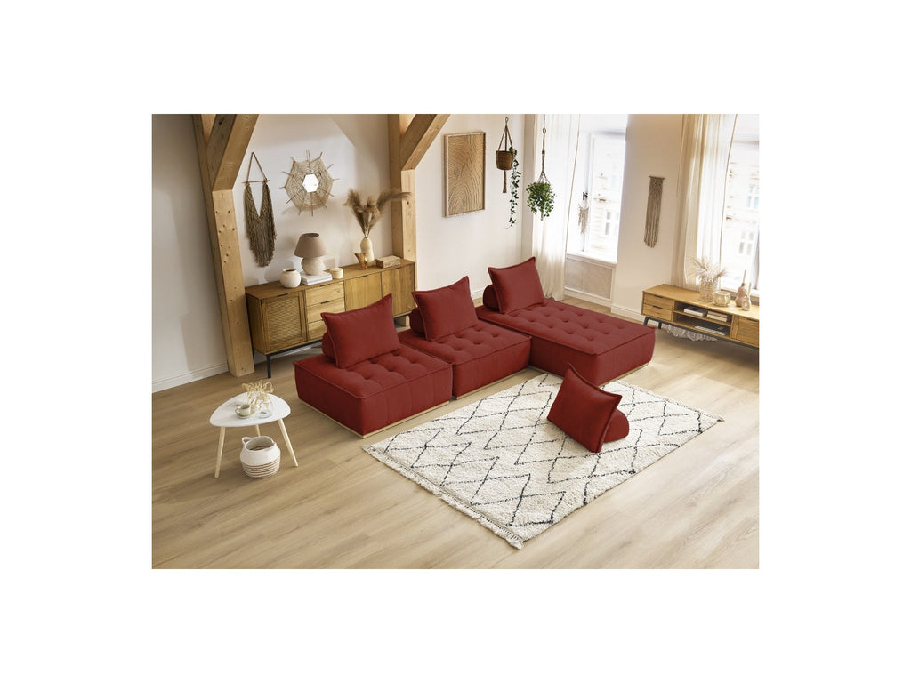 Elisa - Sofá Rinconero Modular - Con 2 Módulos de 1 Plaza + 1 Módulo de 2 Plazas