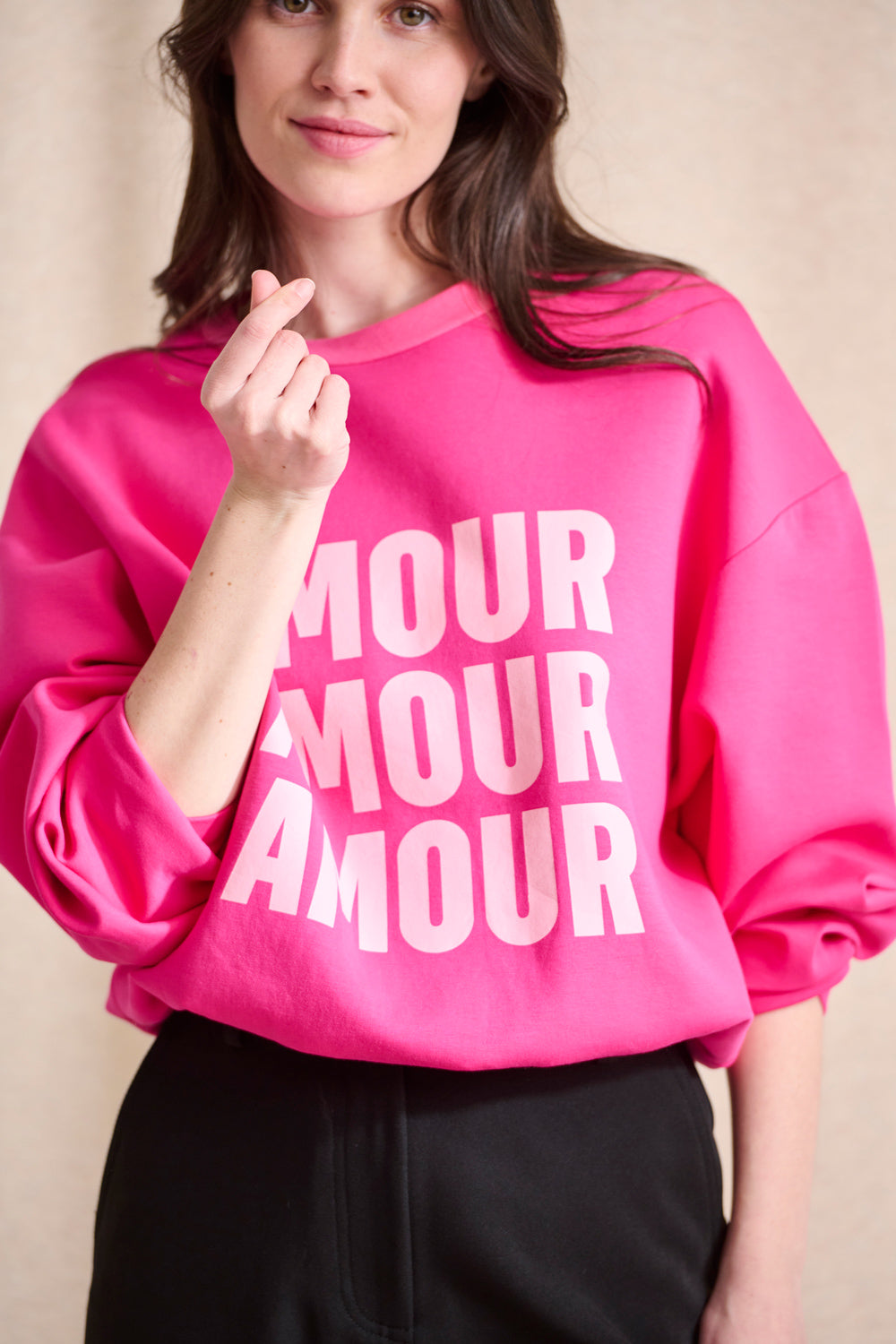 Sudadera Nola - Rosa Fucsia