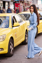 Jumpsuit Olfa - Lyo Jeansblauw