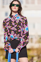 Bala Blouse - Multi-Print Flowers