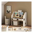 Versatile 2-In-1 Montessori Shelving Unit – White
