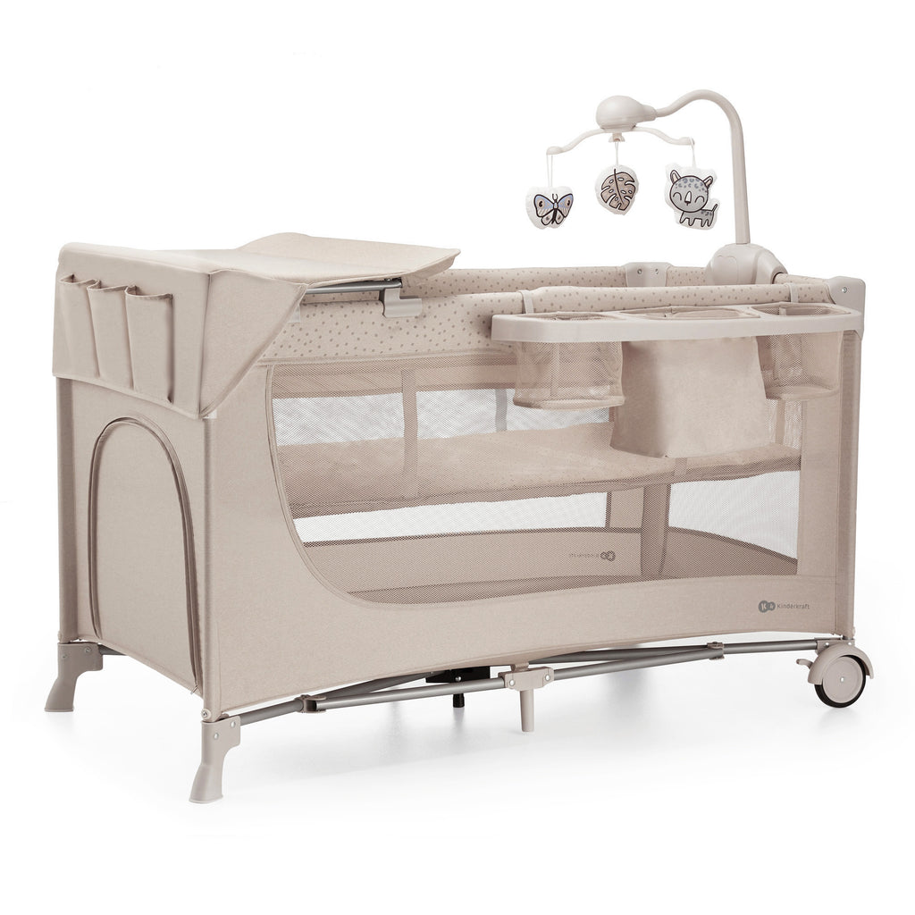 Lettino Da Viaggio 3In1 Joy 2 Con Accessori Beige