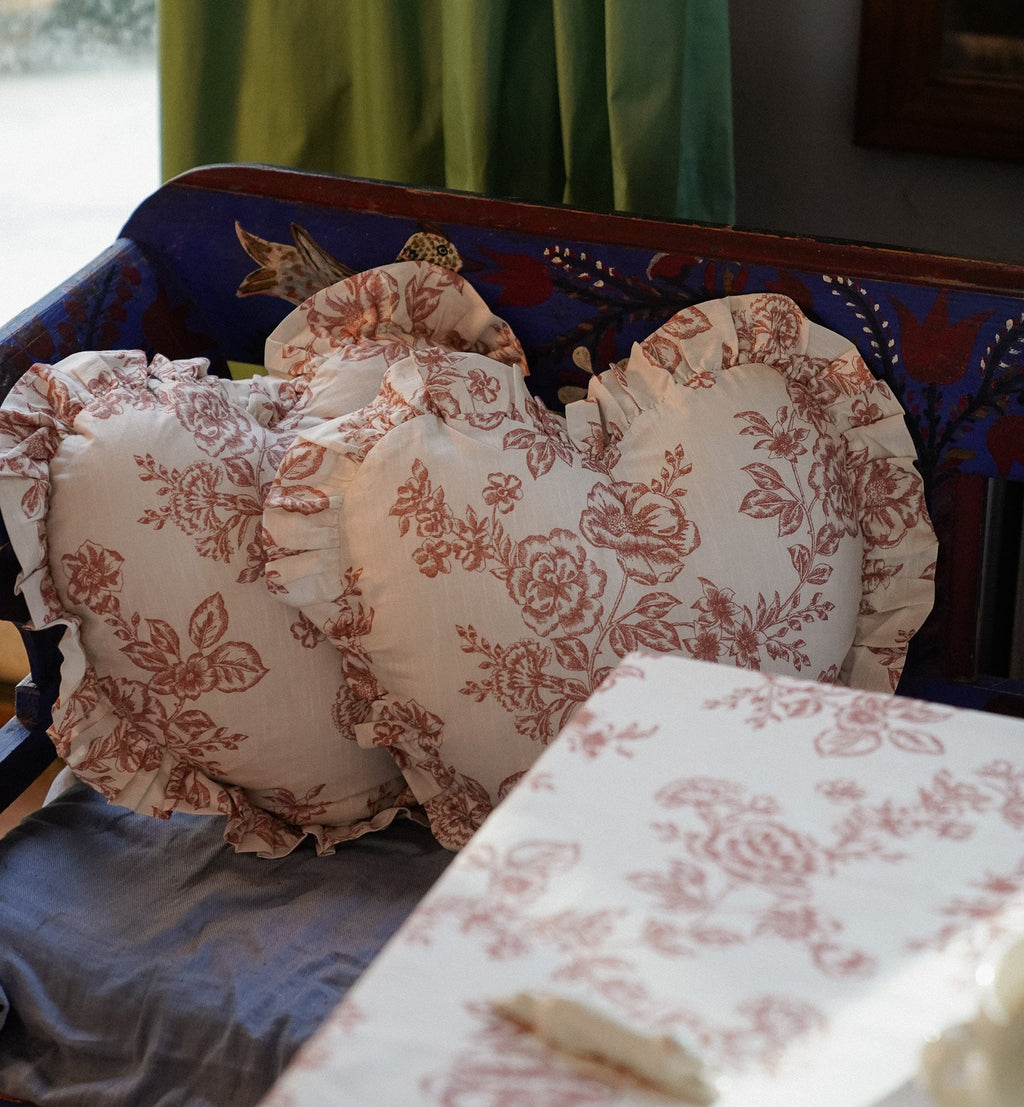 Coussin Fantaisie Cœur Rose
