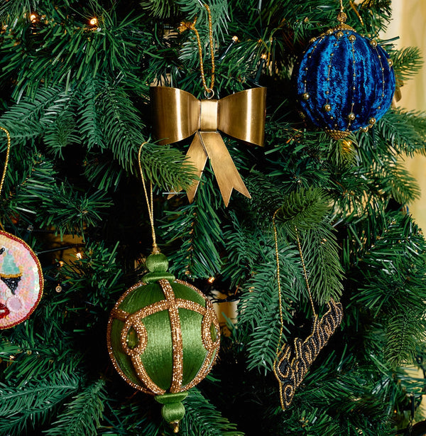 Golden Fern Christmas Ornament