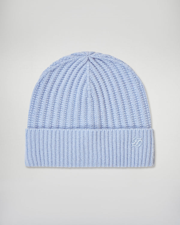 Turn-Up Beanie - Smooth Blue - Unisex