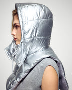Cuello con capucha - Plateado - Unisex