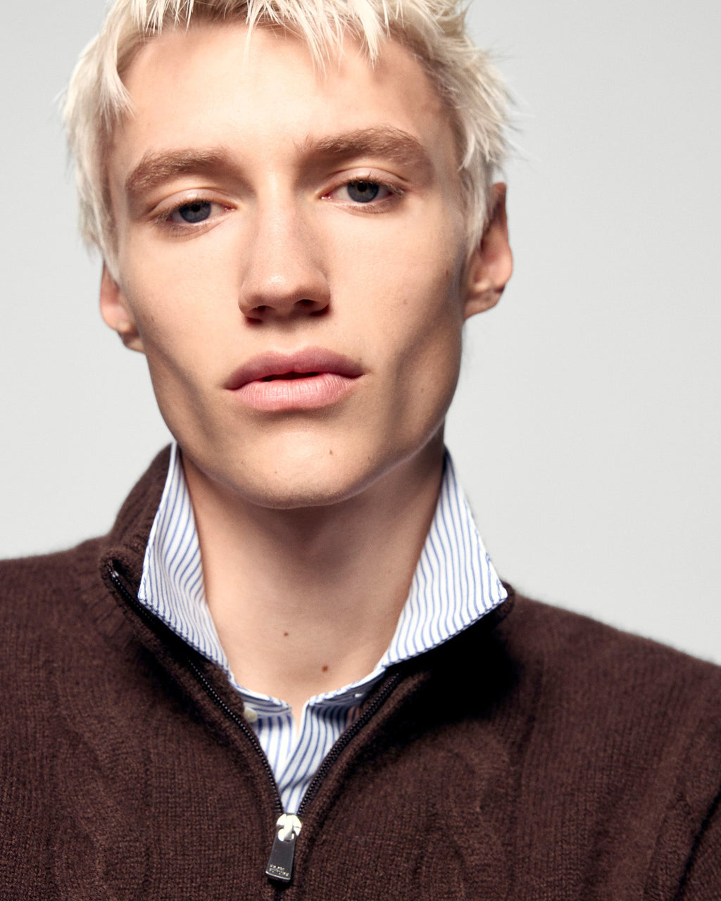 Pull Col Camionneur - Chocolat - Homme