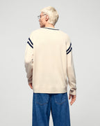 Jersey de Cuello Redondo con Bandas - Arena - Hombre