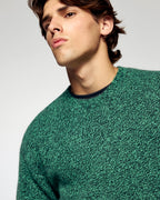 Jersey de cuello redondo - Verde noche - Hombre