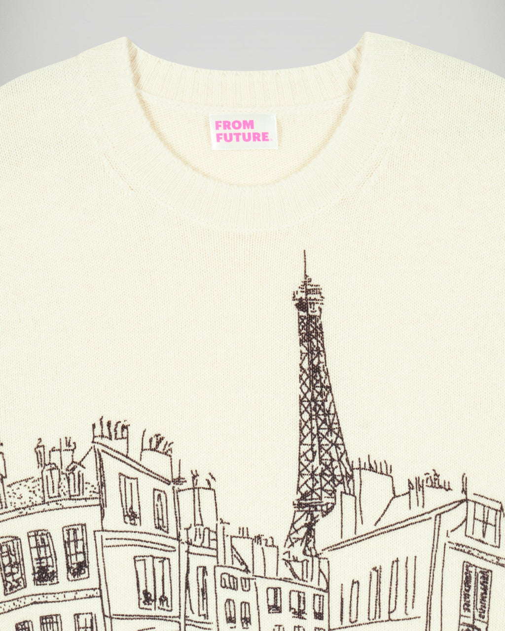Jersey Paris con cuello redondo - Crudo - Hombre