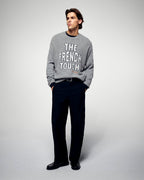 Jersey de cuello redondo - Gris jaspeado oscuro - Hombre