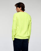Crew-Neck Jumper - Yellow Neon - Men