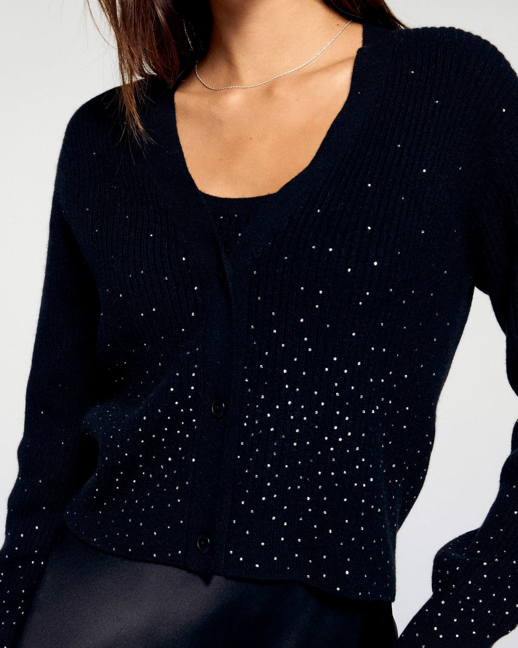 Cardigan Jumper - Black - Women