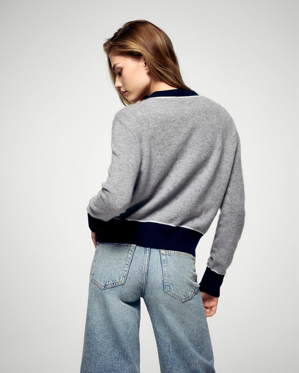 Cardigan - Gris Chiné Foncé - Donna