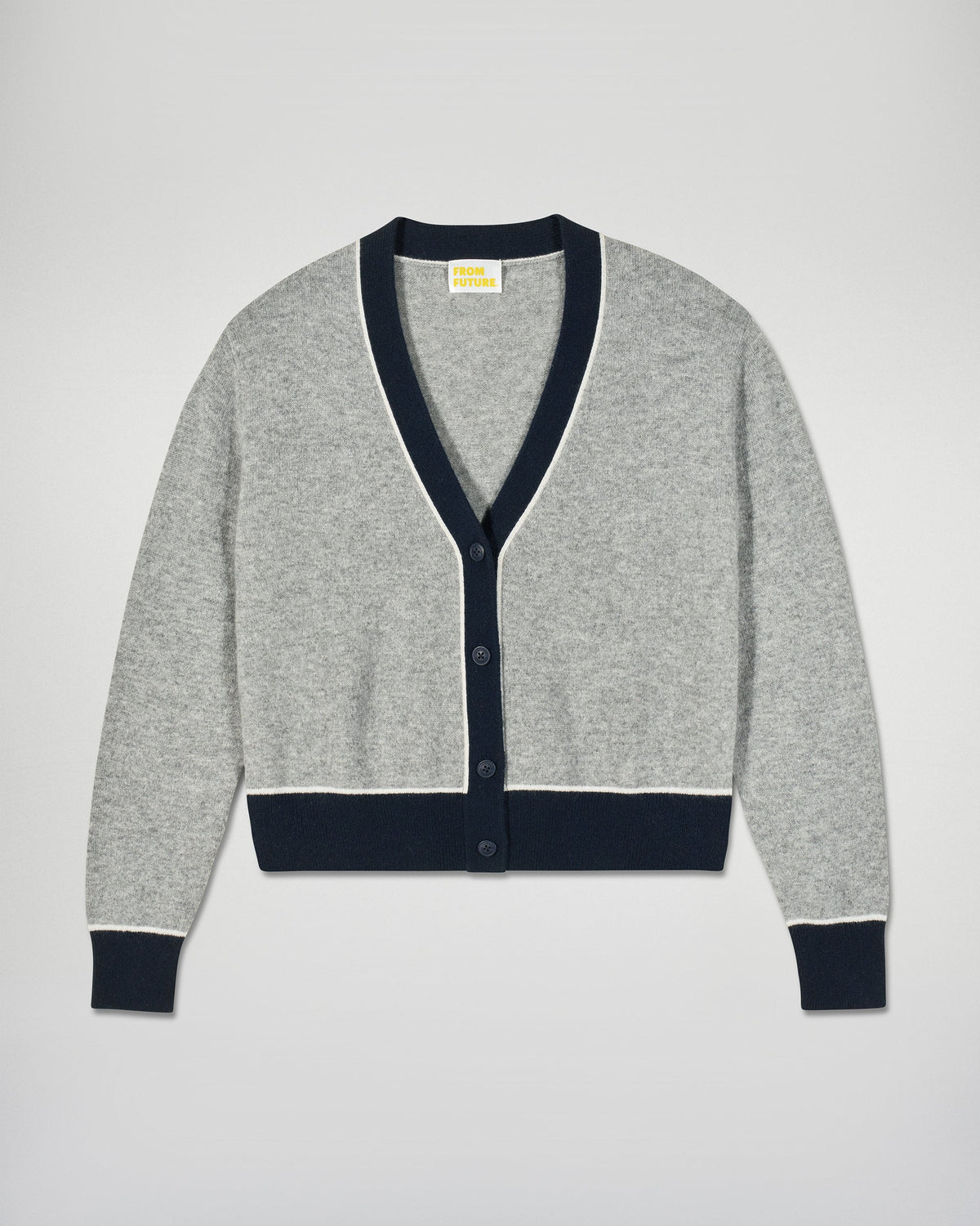Cardigan - Gris Chiné Foncé - Donna