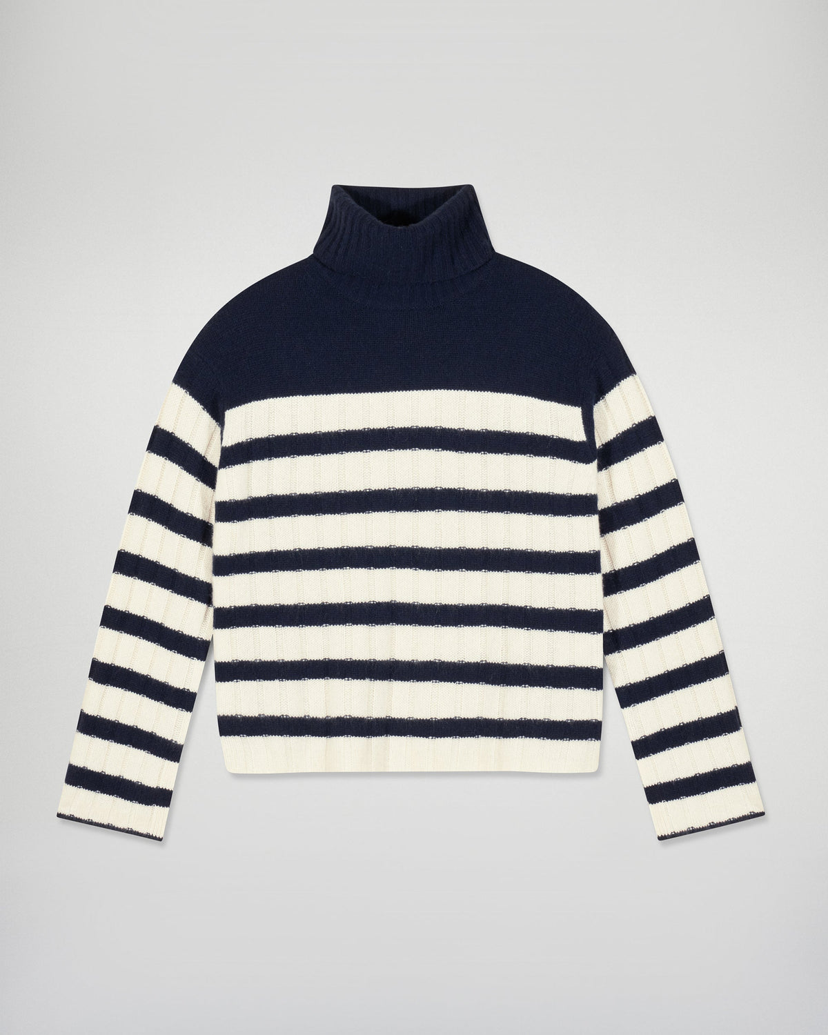 Maglione Dolcevita Marinière - Navy - Donna