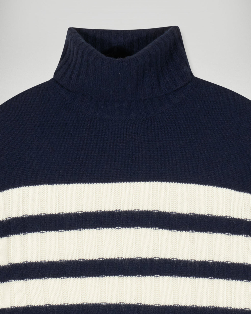 Maglione Dolcevita Marinière - Navy - Donna