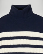 Maglione Dolcevita Marinière - Navy - Donna