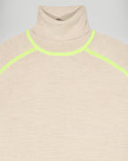 Pull Col Roulé - Beige Chiné - Femme