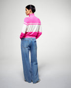 Roll-Neck Jumper - Cosmic Pink - Women