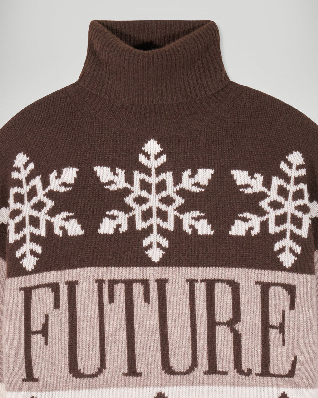 Maglione Collo a Lupetto Future Ski Club - Cioccolato - Donna