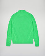 Women's High-Neck Jumper - Cosmic Green