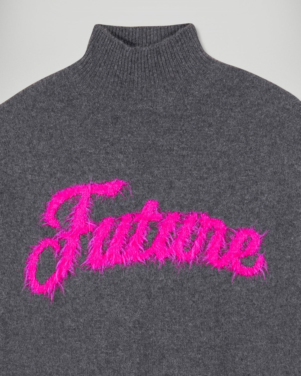 Future Fluffy High-Neck Jumper - Anthracite - Women