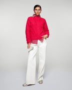 Pull Col Montant Torsades - Scarlett Passion Mouliné - Femme