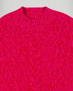 Pull Col Montant Torsades - Scarlett Passion Mouliné - Femme