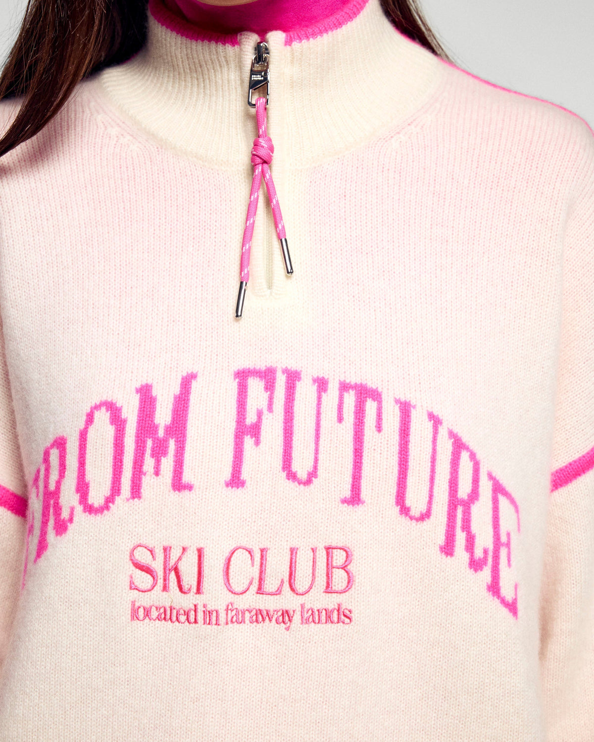 Pull Col Camionneur From Future Ski Club - Ecru - Femme