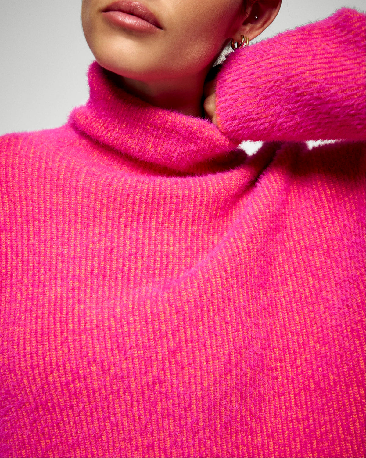 Maglione Collo Alto - Fluffy Sunset - Donna