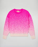 Pull Col Rond À Strass - Cosmic Pink - Femme