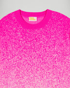 Pull Col Rond À Strass - Cosmic Pink - Femme