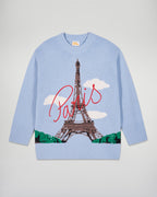 Pull Col Rond Paris - Smooth Blue - Femme
