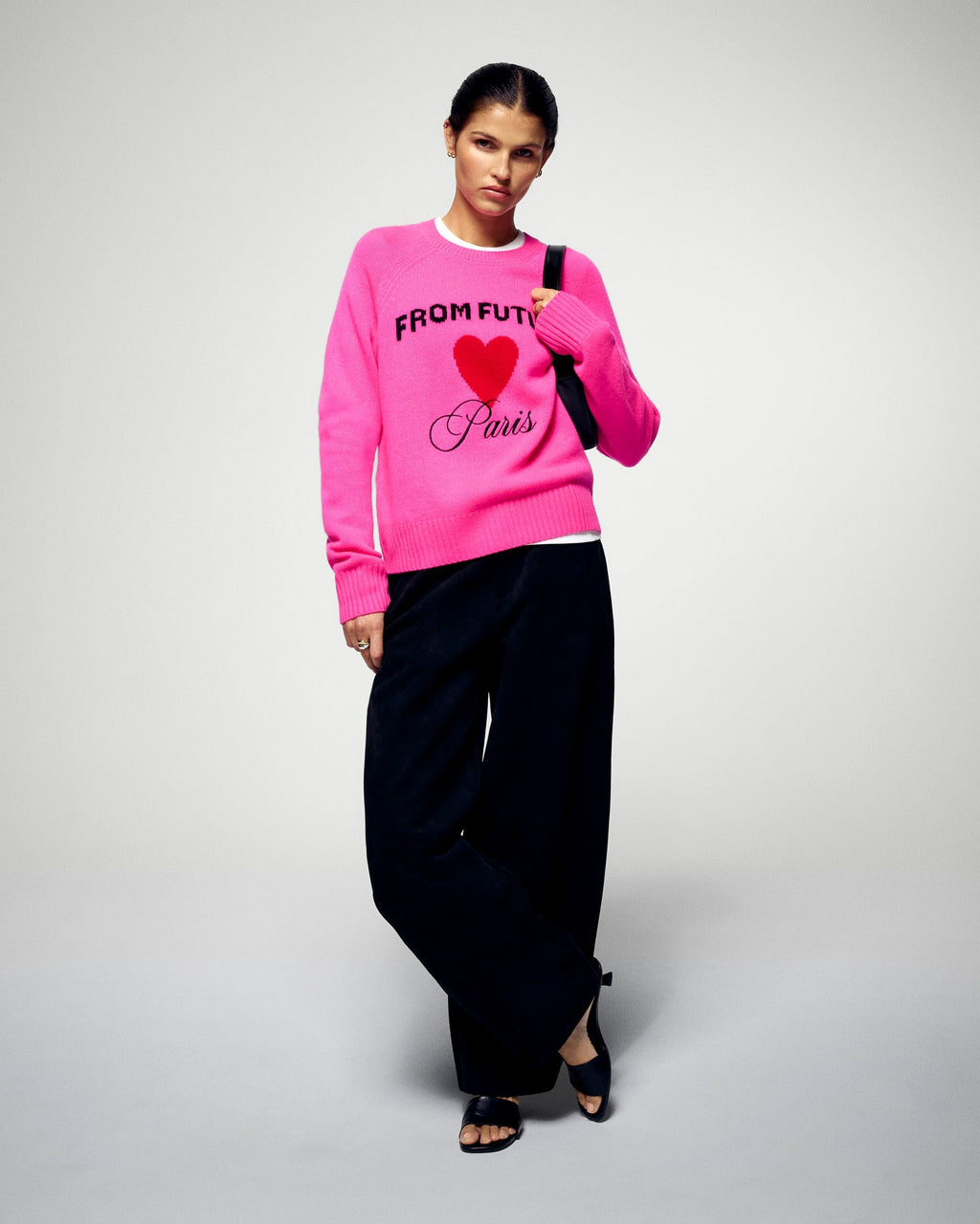 Jersey de cuello redondo - Rosa cósmico - Mujer