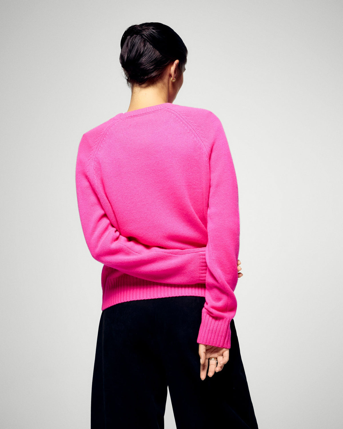 Jersey de cuello redondo - Rosa cósmico - Mujer
