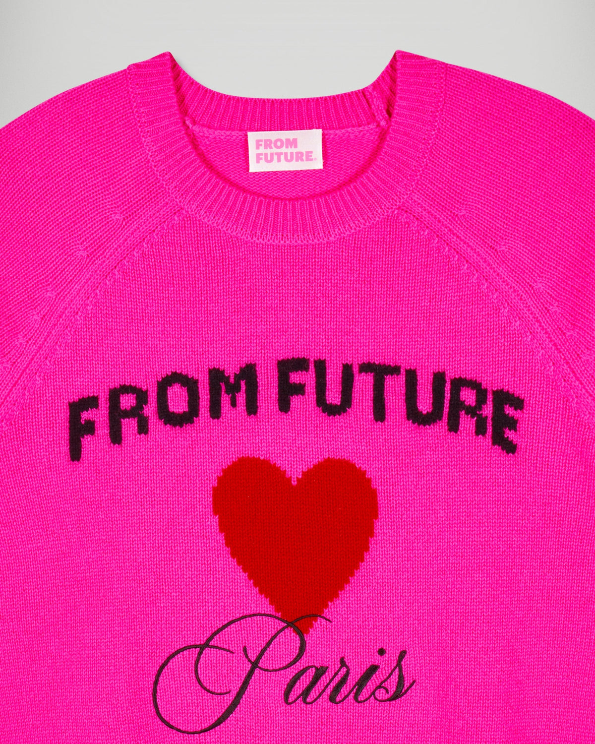 Jersey de cuello redondo - Rosa cósmico - Mujer